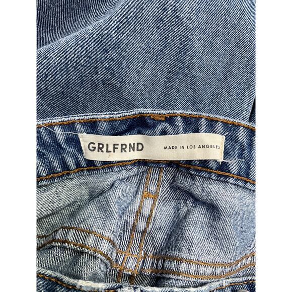 Grlfrnd 'Melanie' Blue Cotton High Rise Boot Cut Jean Size 26 - Picture 4 of 5
